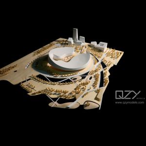 1:1000 Scale Architectural Model of Tencent Conference Center - Conceptual