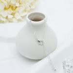 22mm Jade Diamond Beaded Bracelets Jewelry Alloy Shell Silver White Shell