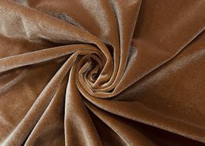 China 320GSM Micro Velvet Fabric / 92% Polyester Velvet Fabric for Home Textile Bronze factory