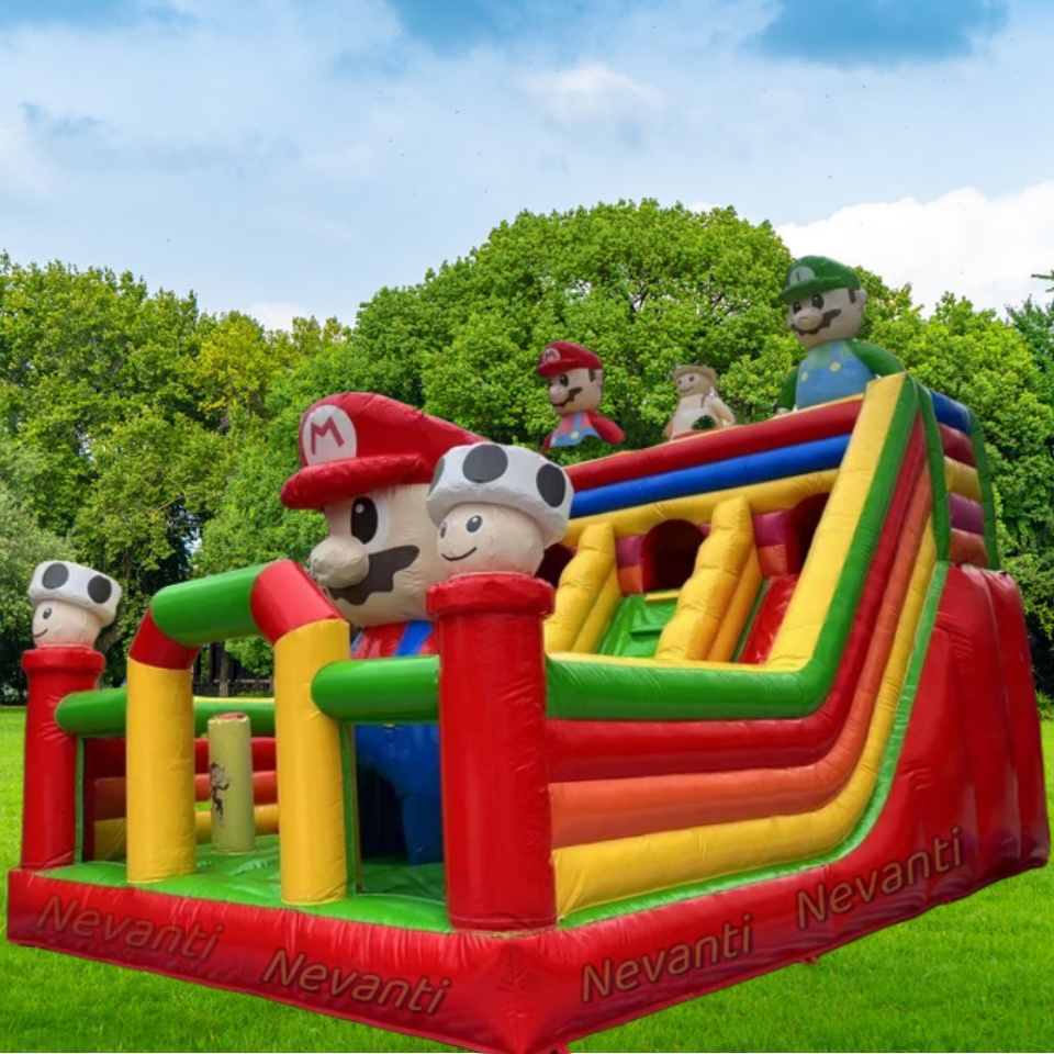 Large Inflatable PVC Bounce House for Kids Age Range 5-7 Years Customized Color 2024