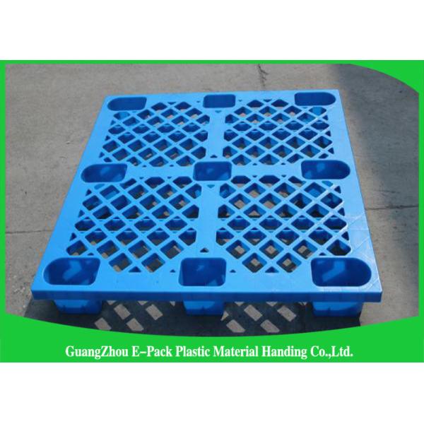 Stackable Black Plastic Skids Pallets , Lightweight Plastic Pallets 100% Recycled Material