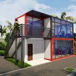 Zontop Modern Luxury Quick Concrete 20ft 40 Ft Ready Prefabricated 4 Bedrooms