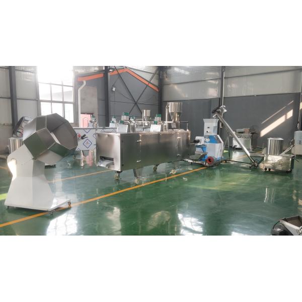 500-1000kg/H Dry Type Fish Feed Extruder Twin Screw Shrimp Feed Pellet Mill