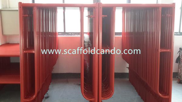 Construction material galvanized painted scaffolding main frame,door frame 1219