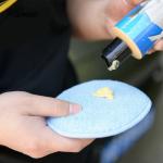 120mm Car Polish Hand Applicator Car Beauty Cleaning Sponge Press Edge Polishing
