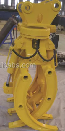 Excavator 360 Rotating Hydraulic Type Log Grapple For 20Ton PC200 High