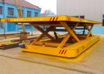 Cement Plant Scissor Lifting Table Track Vehicle For Large Capacity