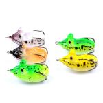 5 Colors 5.40CM/11.60g Soft Frog Lure Mullet Snakehead Fish Bait Fishing Lure