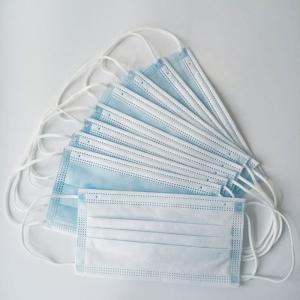 China 3 Ply Surgical Disposable Protective Face Mask Anti Droplets With Earloop factory