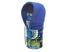Blue Hat Fleece Face Mask 100% polyester 25 * 50cm hat abt 32cm Logo printed
