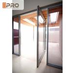 Customized Size Aluminum Glass Pivot Entry Door / Center Pivot Door front door