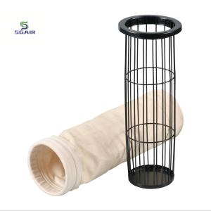 China Fiberglass Dust Bag Filter Heat Resistant with 55%-95% Efficiency factory