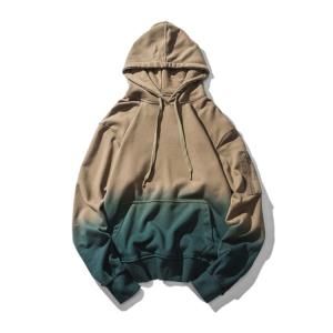 China Gradual Change Unisex Plain Hoodies 100 Percent Cotton Hoodies factory