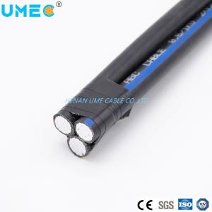 China Round Wire PE/PVC/XLPE Insulated Aluminum Condcutor Triplex Service Drop Cable for Outdoor factory