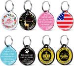 SGS Stainless Steel Dog Collar Tags 1.2mm Thick Soft Hard Enamel