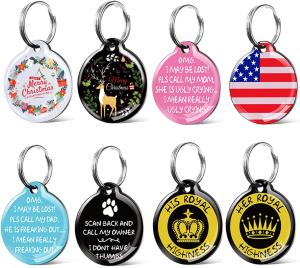 China 1000pcs Laser Engrave Dog Tags Paw Printed Sublimation Dog Tag Blanks factory