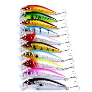 China 72mm 8.7g Bass Pike Tilapia Floating Bait 5 X ABS Plastic Lures factory