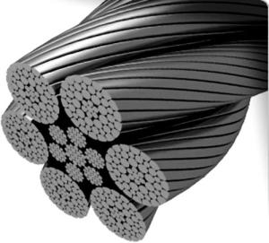 China Bending Galvanized Steel Cables 6xK36WS IWRC 32mm for Heavy-Duty Lifting Applications factory
