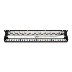 19inch 1U 24 Ports STP Staggered Blank Patch Panel For Cable Management