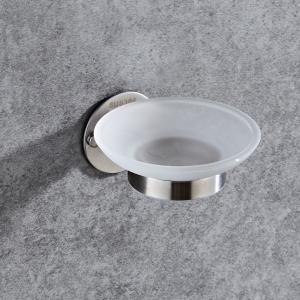 China Soap dish 83502- Round &amp;stainless steel 304&amp;Brush ,glass &amp; Bathroom Accessories&amp;kitchen,Sanitary Hardware factory
