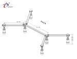 6 Point 185mm Height Pentagonal Shower Tray Mounting Frame