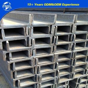 Non-Alloy ASTM Dinss400 S235jr S355jr S355j2 A36 Ah36 Q235 Q355 Galvanized Carbon Hot Rolled U Beam Steel C Channel U Channel