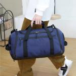 Customizable Gym Bags With Handle , Oxford Dry Wet Separation Fitness Tote Bag