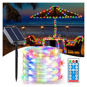 China Remote Control Solar Leather IP44 LED Cord Light For Holiday Decoration factory