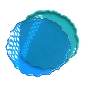 China Flexible Silicone Resin Mold Irregular Shape Epoxy Resin Coaster factory