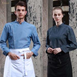 China Personalized Customized Kitchen Chef Uniform Tops Anti Pilling Breathable factory