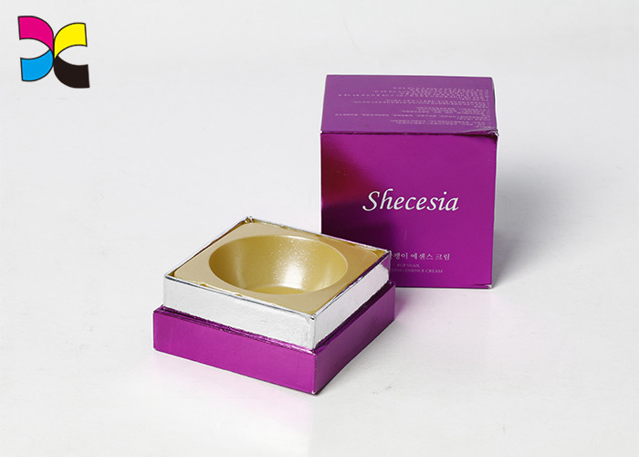 Elegant Square Shape Printed Gift Boxes For Jewelry Set / Cosmetic Packaging