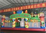 Interactive Inflatable Play Place , Inflatable Kids Playground Water Spray