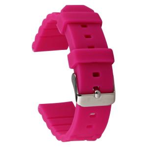 China SHX Silicone Rubber Watch Strap Bands 18mm 20mm Multi Color factory