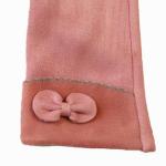 Stylish Pink Polyester Windproof Warm Gloves Outdoor Work