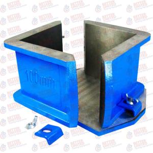 China Cast Iron Cube Mould Two Part 100 Mm Concrete Testing Equipment factory