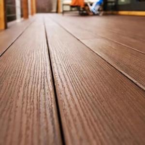 China Non Chemical Treatments WPC Co Extrusion Decking Wood Plastic Composite Boards 25mm factory