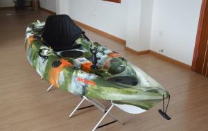 China 2.7M Sit On Top Short Recreational Touring Kayak Army Camo Painted Open Hull factory