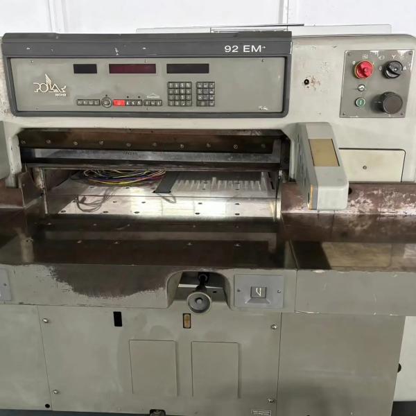 92EM Polar Guillotine 92CM Paper Cutting Machine with Max. Workable Width of