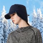 Men Or Women Winter Caps Warm Earflaps Hat Fully Lined Faux Fur Baseball Cap