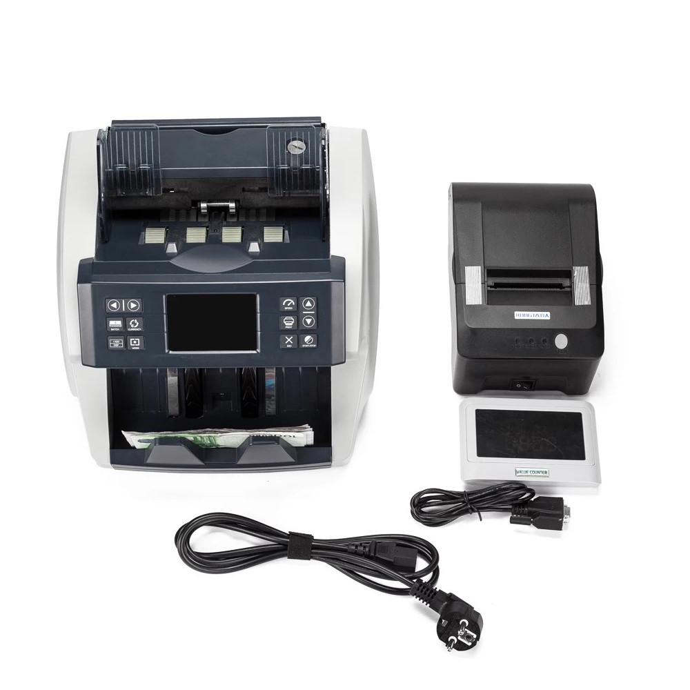FMD-880 two cis one pocket bank note counter and sorter USD EUR mix value counting machine mixed denomination bill count