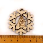 Scrapbooks Painting Snowflake Pattern Handmade Wooden Crafts