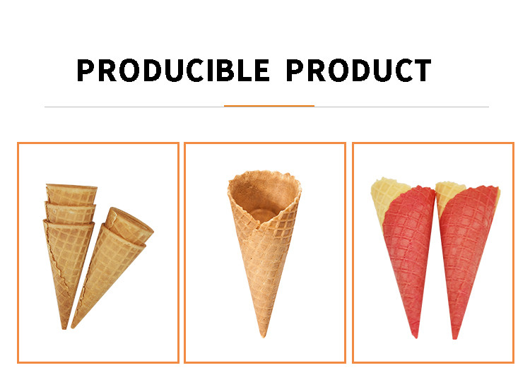 2.0hp Automatic Ice Cream Cone Machine Cast Iron Baking Template