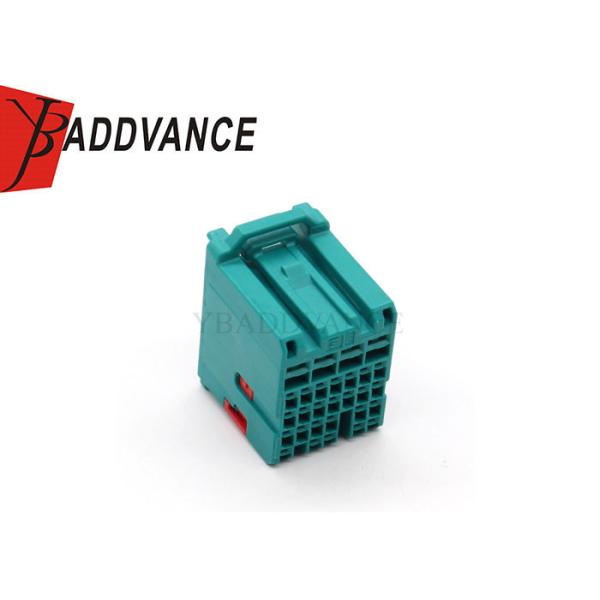 Blue Color Plastic Electrical PBT Female 28 Pin Connector Housing For Cable