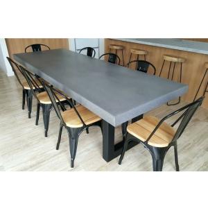 China Customized Cement Furniture Living Room Table Concrete Furniture Side Table Modern Round Concrete Coffee Table factory