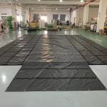 Black PVC Tarpaulin Fabric Strong Semi Truck Tarpaulin Tarp Lumber Tarps