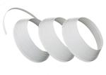Pearl White Color Making J Shape Plastic Trim Cap Waterproof 2.0 CM Shopping