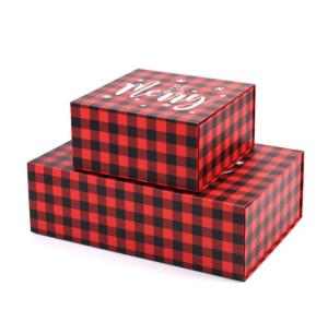 China OEM Luxury Design Christmas Gift Packaging Box Folding Magnetic Cardboard Gift Box factory