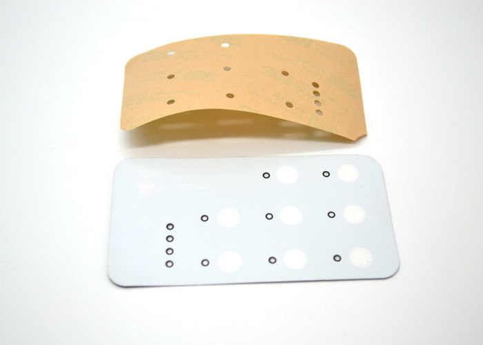 Flat Non Tactile Membrane Switch Keypad With 3M467 Adhesive For Microchip
