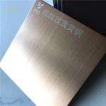 Anti Finger Print Hairline Stainless Steel Sheet Rose Gold SS Decorative Plate 0