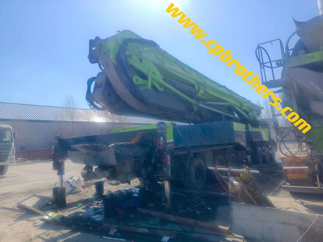 Highly Powerful 2014 Zoomlion 74m Super Long Boom Pump Concrete Pump Ready Mix on Benz Chassis Factory Directly Support